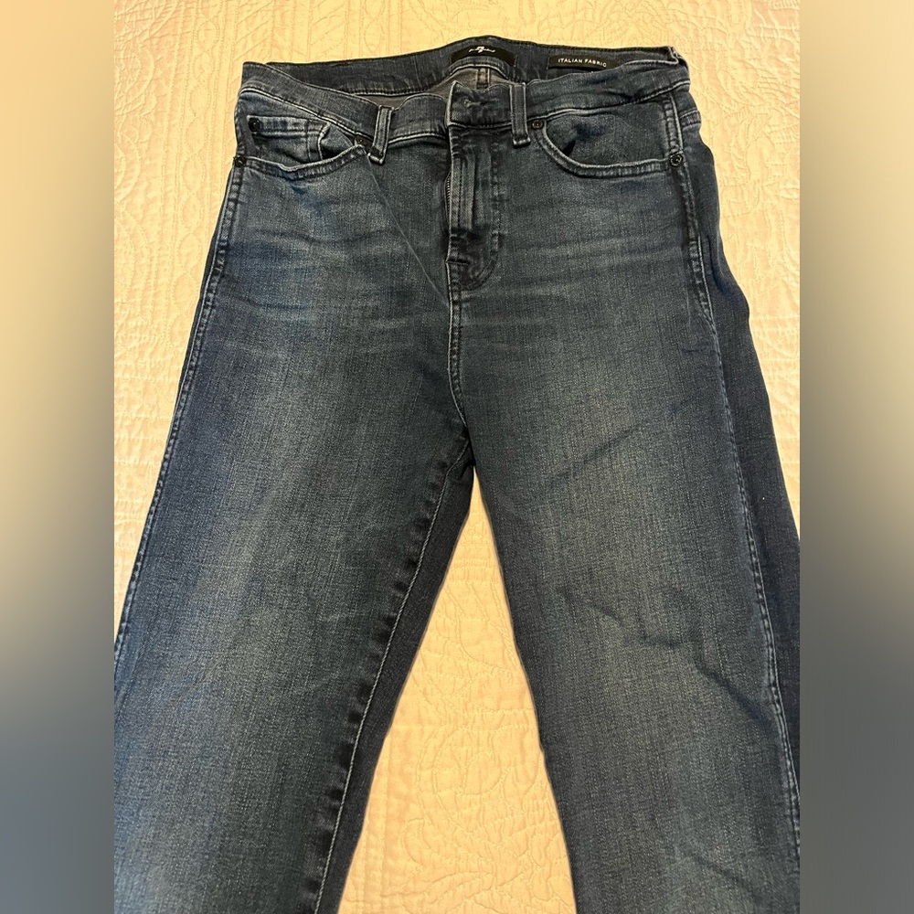 7 For All Mankind High Rise Jeans Size 27 with stretch
